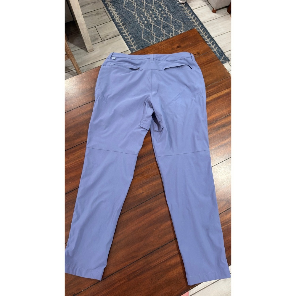 Lululemon Commission Slim-Fit Pant 33 Blue Grey Chino M5A18S - Picture 15 of 16